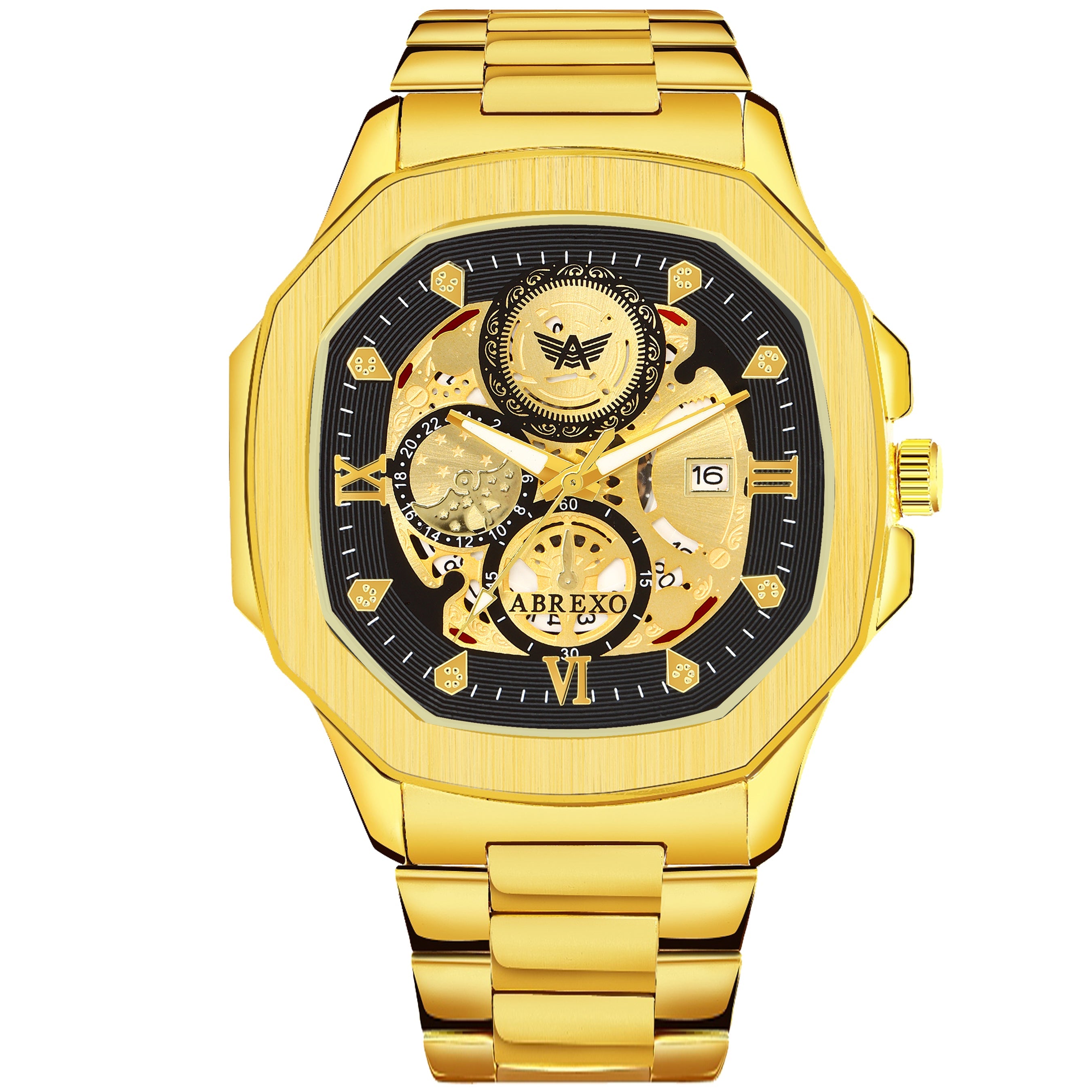 ABREXO GODFATHER Series Analog Watch For Men (Quartz, Stainless Steel)