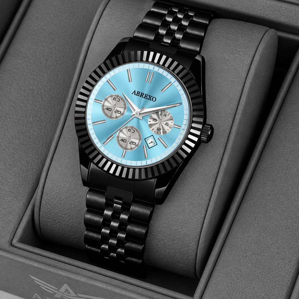 ABREXO BUSINESS CLASS Series Analog Watch For Men (Quartz, Stainless Steel)