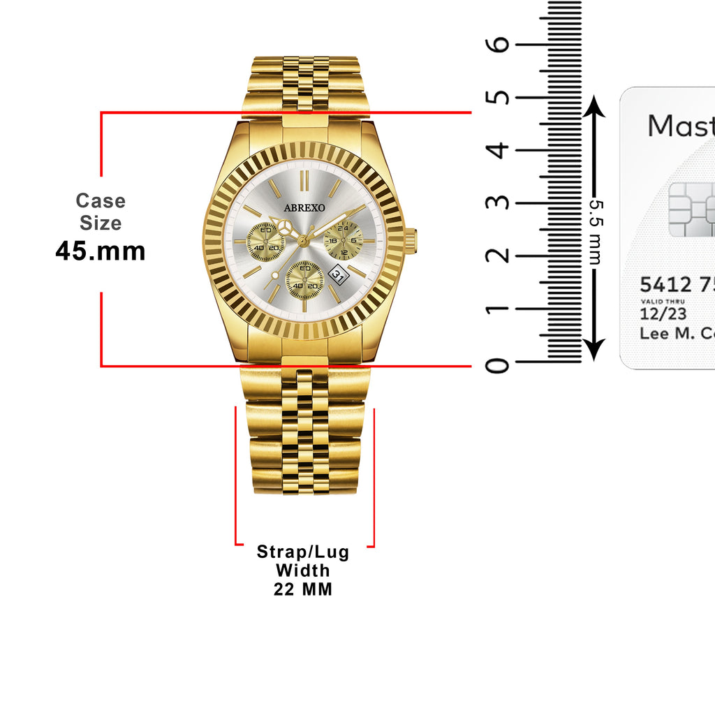 ABREXO BUSINESS CLASS Series Analog Watch For Men (Quartz, Stainless Steel)