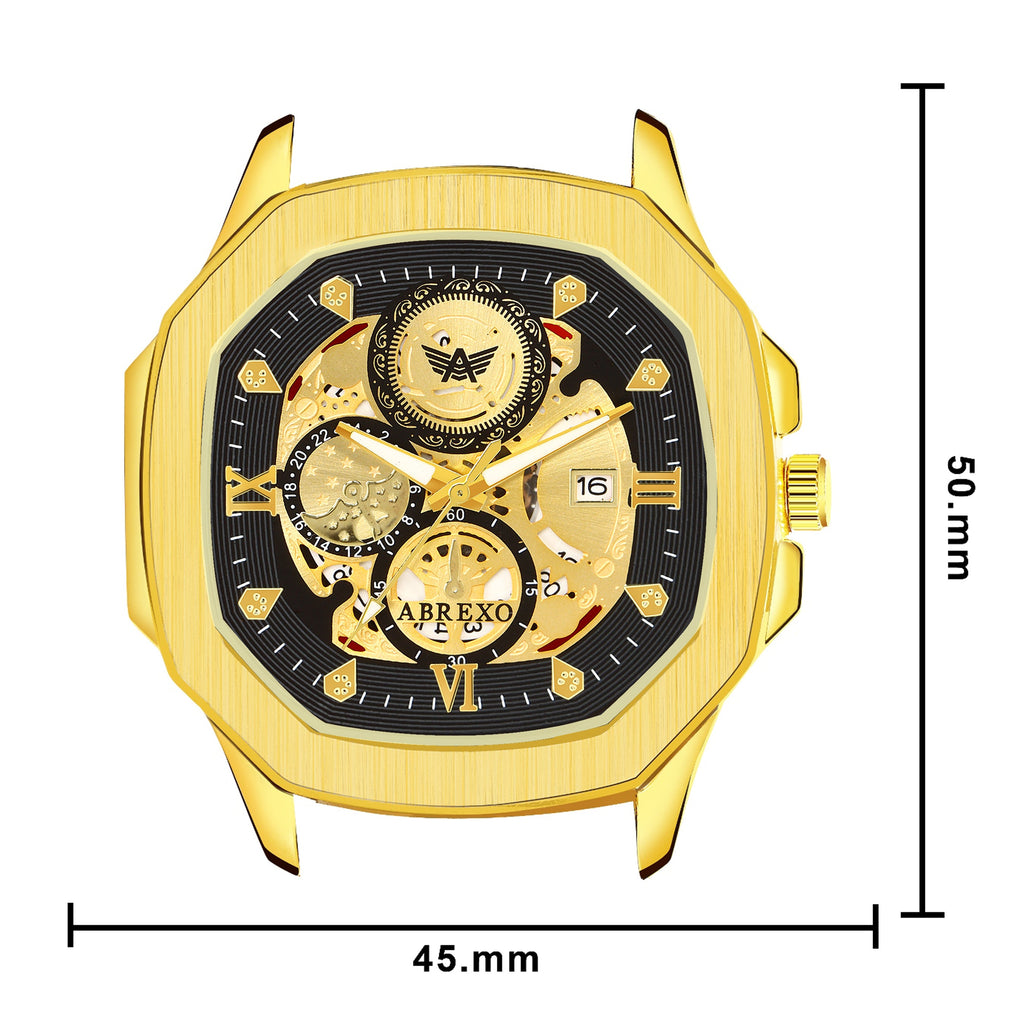 ABREXO GODFATHER Series Analog Watch For Men (Quartz, Stainless Steel)