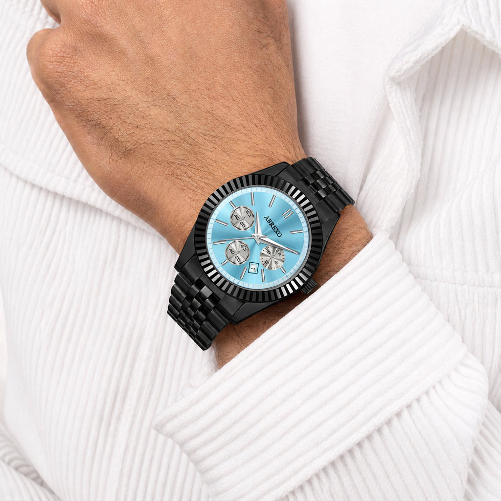 ABREXO BUSINESS CLASS Series Analog Watch For Men (Quartz, Stainless Steel)