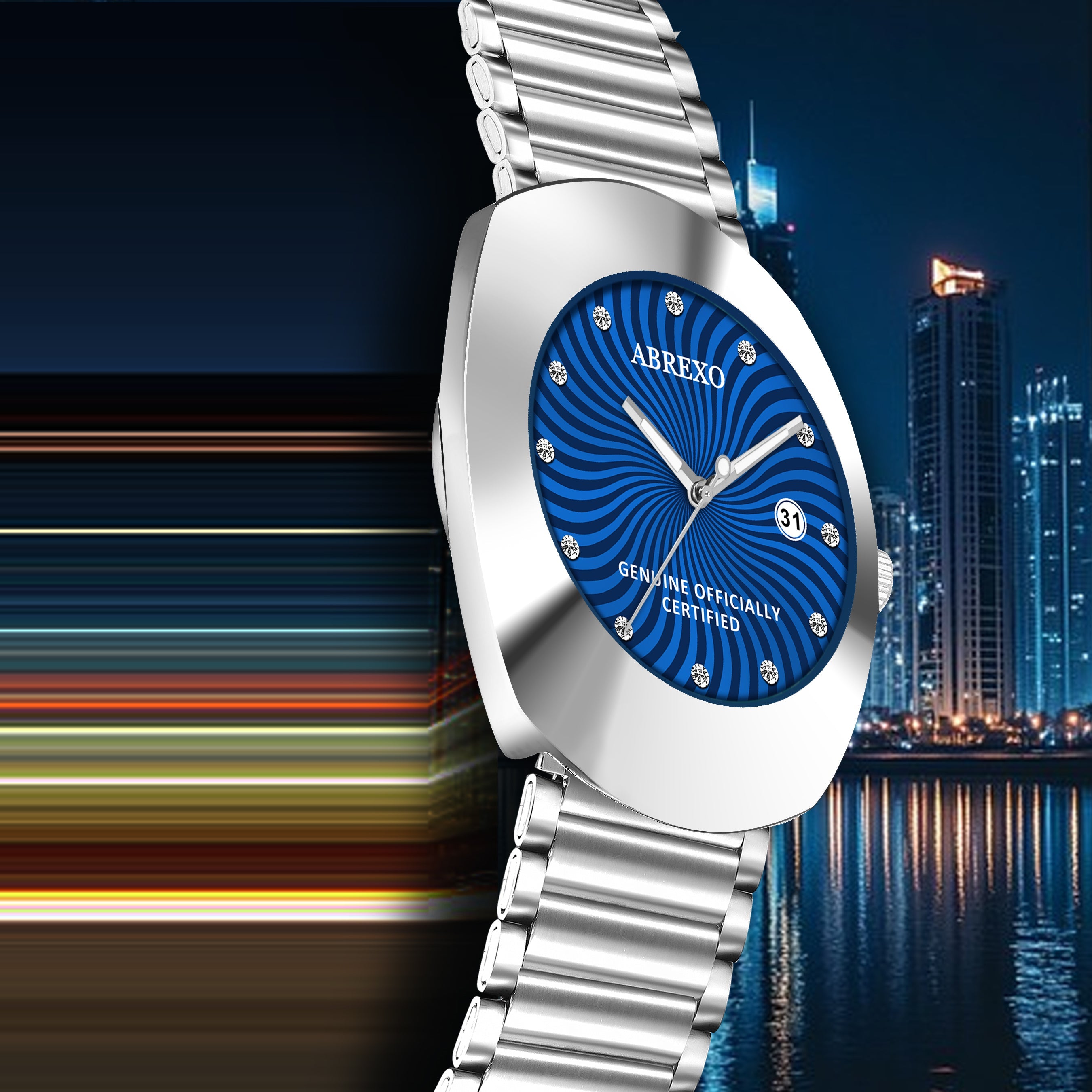 ABREXO CALI CARTEL Series Analog Watch For Men (Quartz, Stainless Steel)