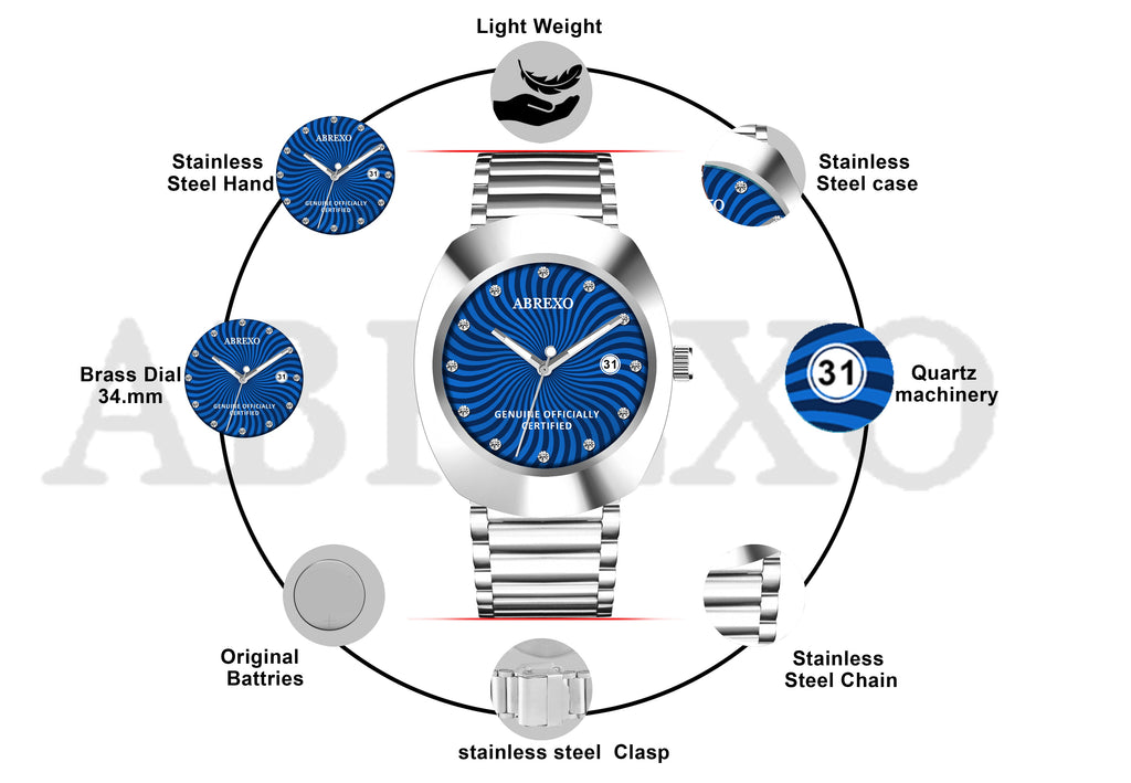 ABREXO CALI CARTEL Series Analog Watch For Men (Quartz, Stainless Steel)