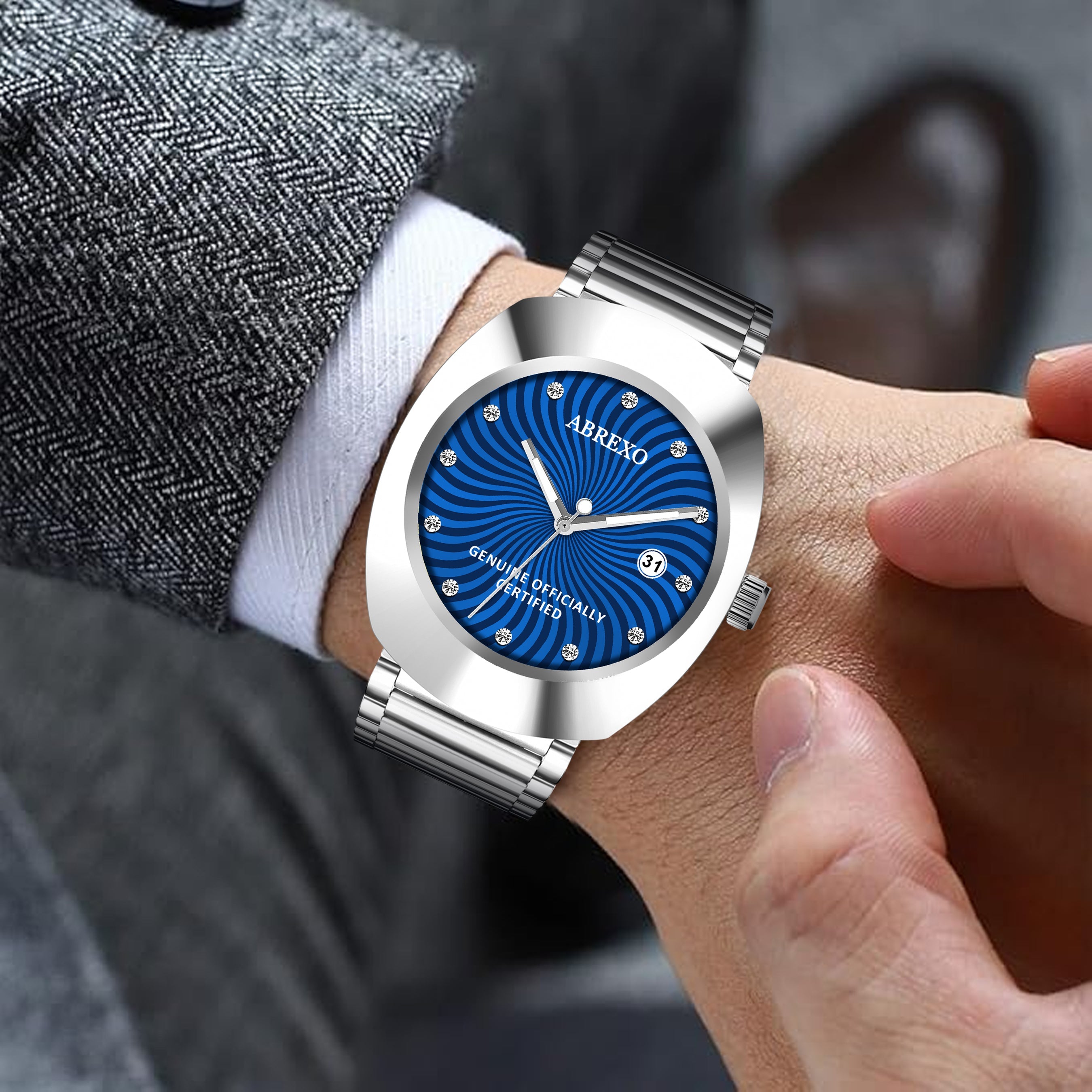 ABREXO CALI CARTEL Series Analog Watch For Men (Quartz, Stainless Steel)