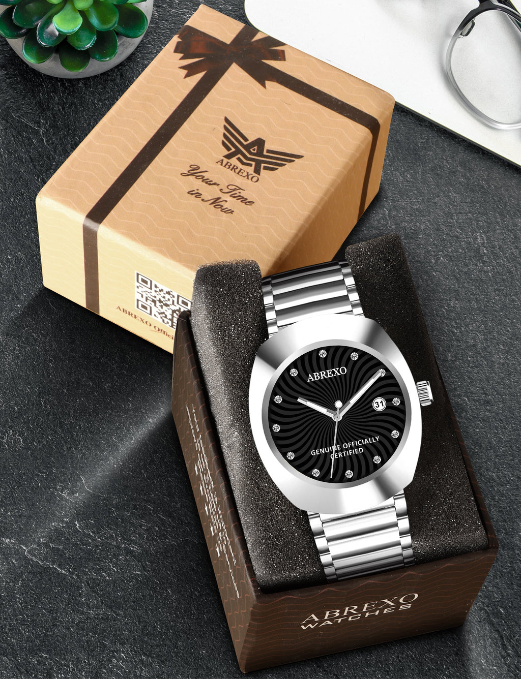 ABREXO CALI CARTEL Series Analog Watch For Men (Quartz, Stainless Steel)
