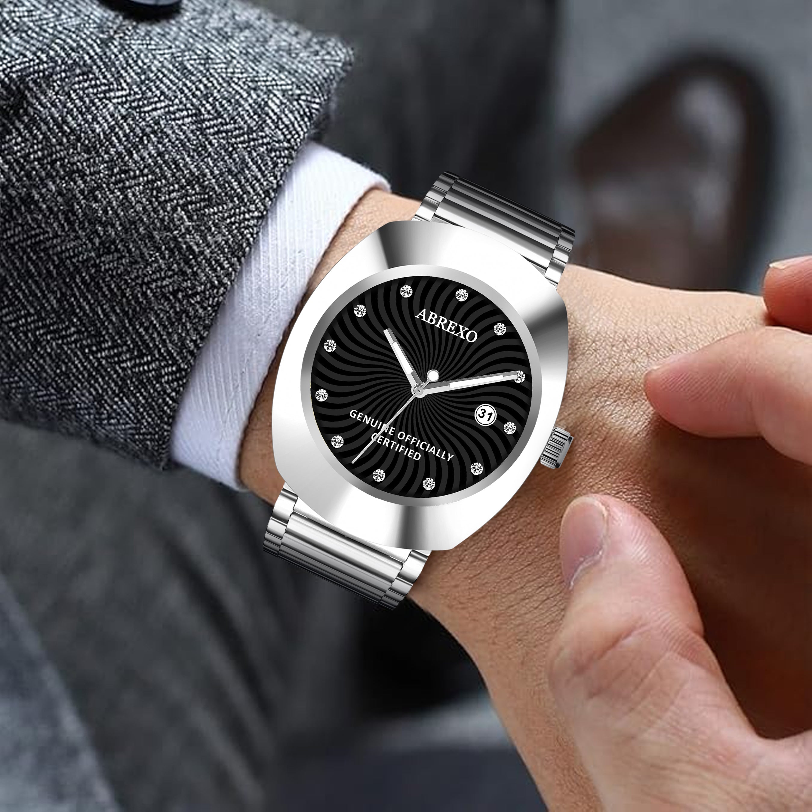ABREXO CALI CARTEL Series Analog Watch For Men (Quartz, Stainless Steel)