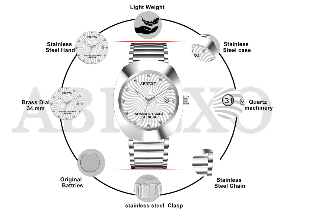 ABREXO CALI CARTEL Series Analog Watch For Men (Quartz, Stainless Steel)