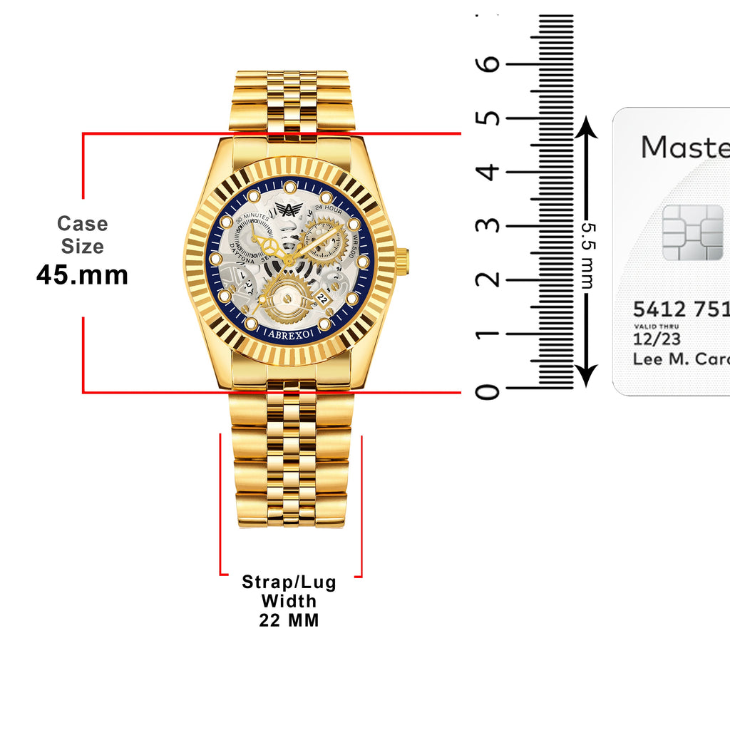 ABREXO DAYTONA Series Analog Watch For Men (Quartz, Stainless Steel, Luxury Watch)