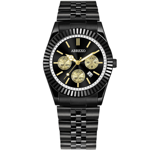ABREXO BUSINESS CLASS Series Analog Watch For Men (Quartz, Stainless Steel)