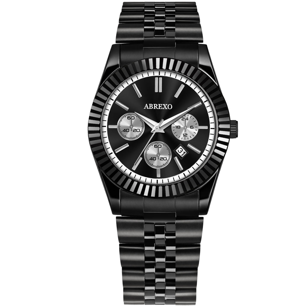ABREXO BUSINESS CLASS Series Analog Watch For Men (Quartz, Stainless Steel)
