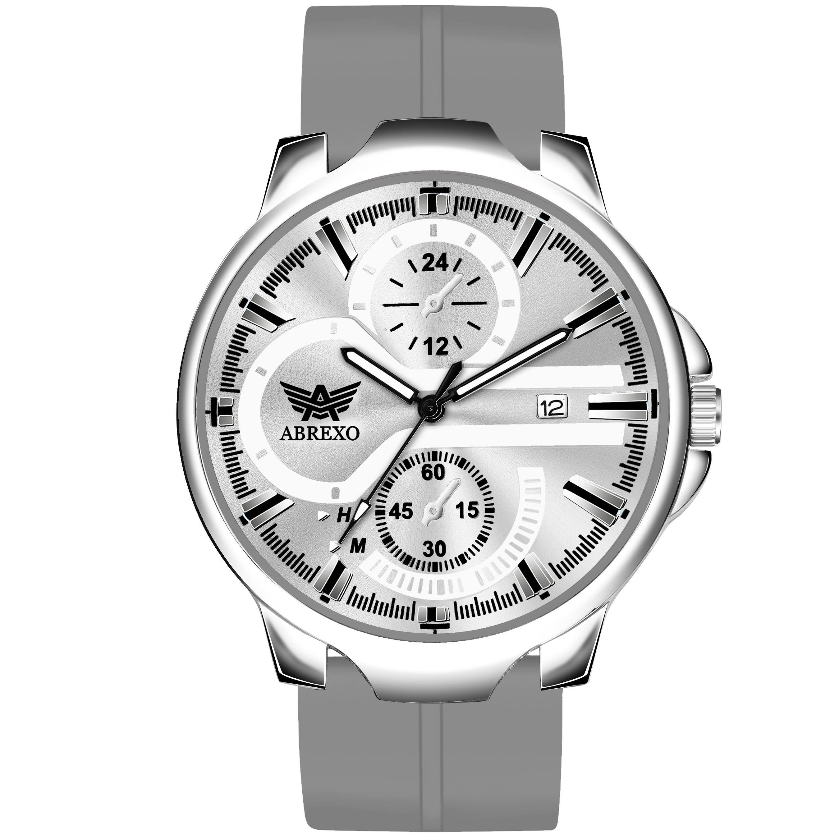 ABREXO, Black Dial Black Magnet Strap Analog Watch For Men (Quartz, Date Display, Men)