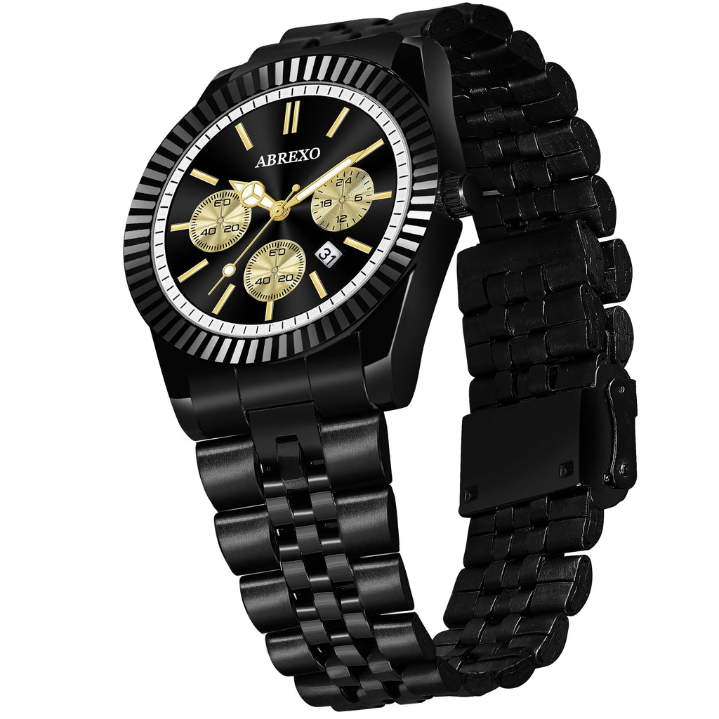 ABREXO BUSINESS CLASS Series Analog Watch For Men (Quartz, Stainless Steel)
