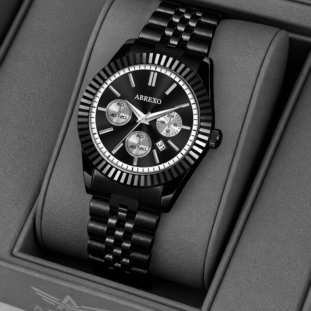 ABREXO BUSINESS CLASS Series Analog Watch For Men (Quartz, Stainless Steel)