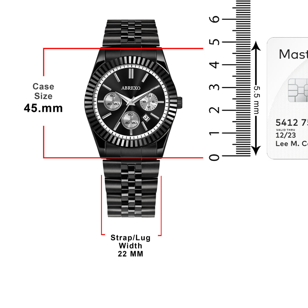 ABREXO BUSINESS CLASS Series Analog Watch For Men (Quartz, Stainless Steel)