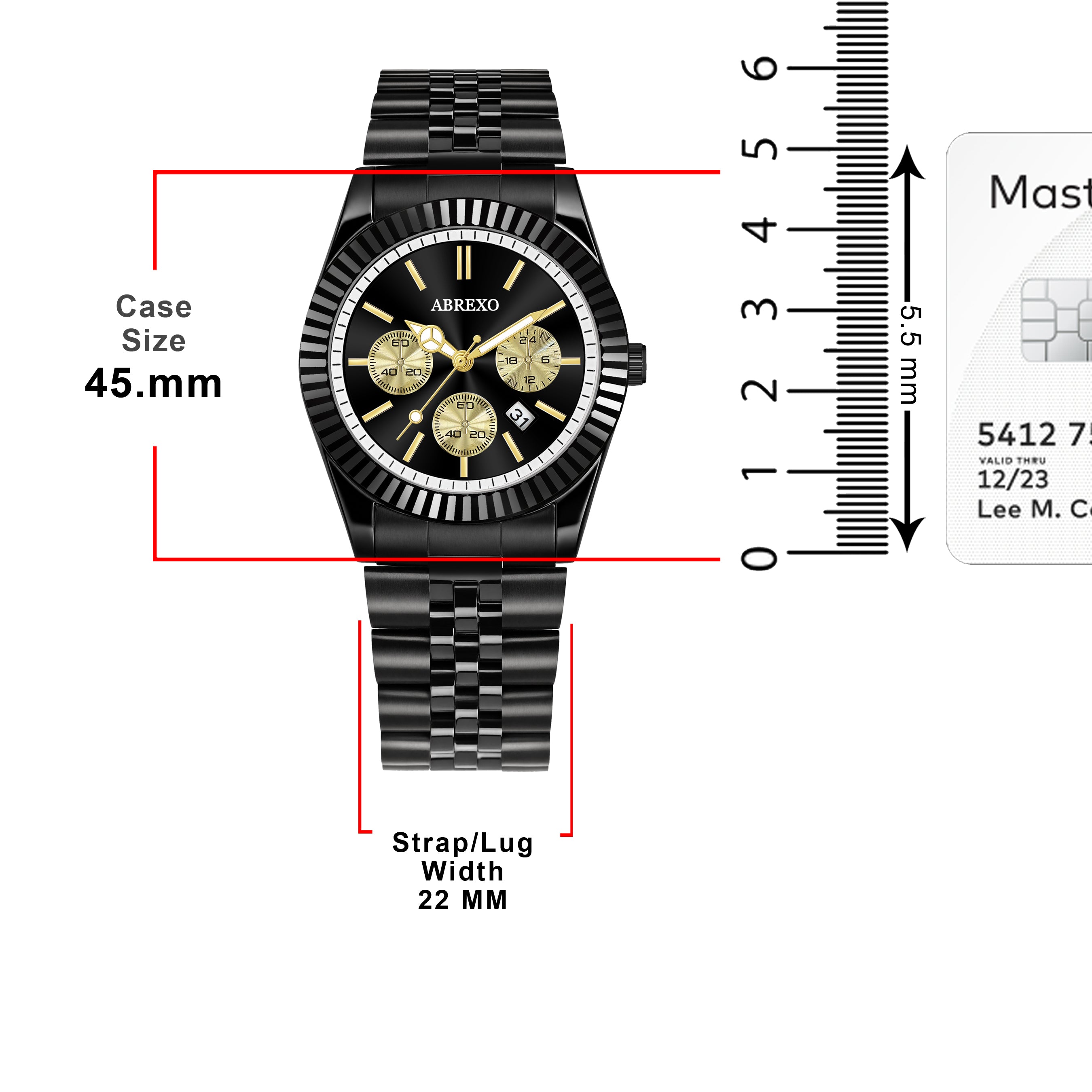 ABREXO BUSINESS CLASS Series Analog Watch For Men (Quartz, Stainless Steel)
