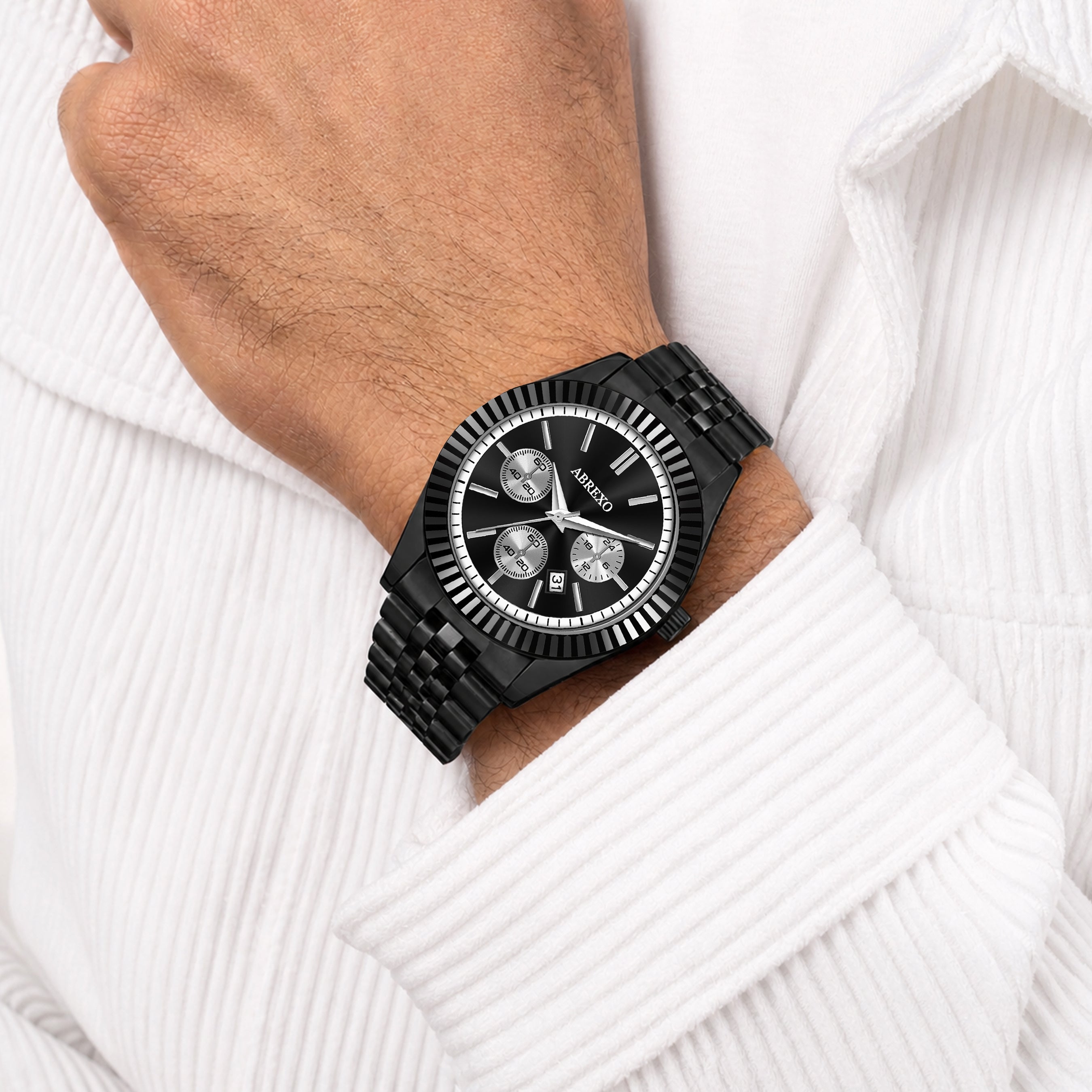 ABREXO BUSINESS CLASS Series Analog Watch For Men (Quartz, Stainless Steel)