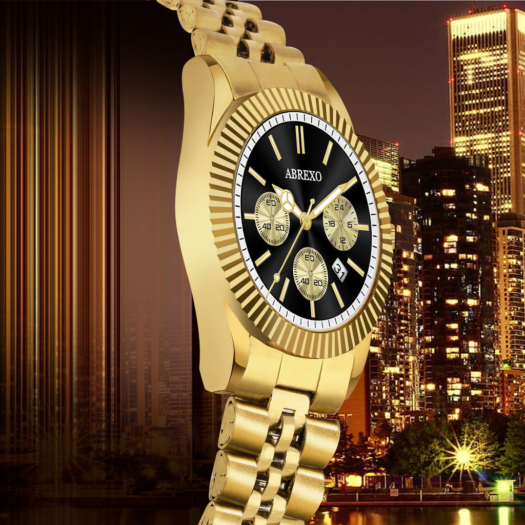 ABREXO BUSINESS CLASS Series Analog Watch For Men (Quartz, Stainless Steel)