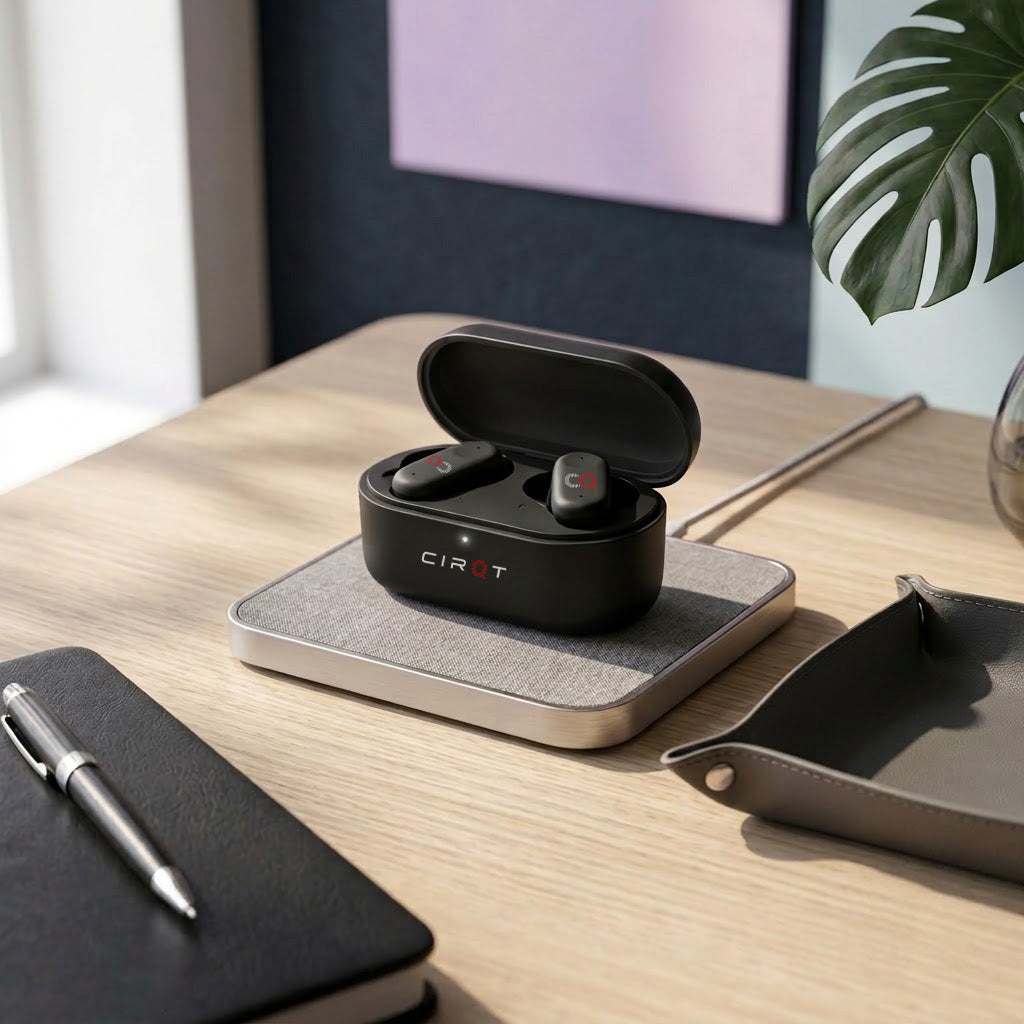 TWS Wireless Bluetooth Earbuds with Digital Battery Display & Charging Case
