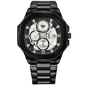 ABREXO, GODFATHER Series Analog Watch For Men (Quartz, Stainless Steel, Black)
