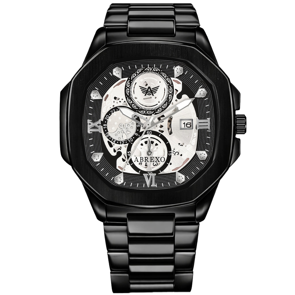 ABREXO GODFATHER Series Analog Watch For Men (Quartz, Stainless Steel)
