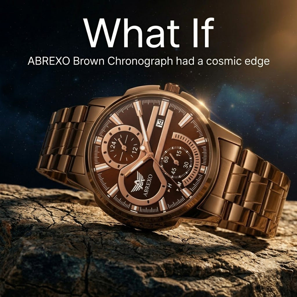 Premium Brown Steel Chrono Style Luxury Watch
