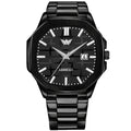 ABREXO, PHANTOM Series Analog Watch For Men (Quartz, Stainless Steel, Black)