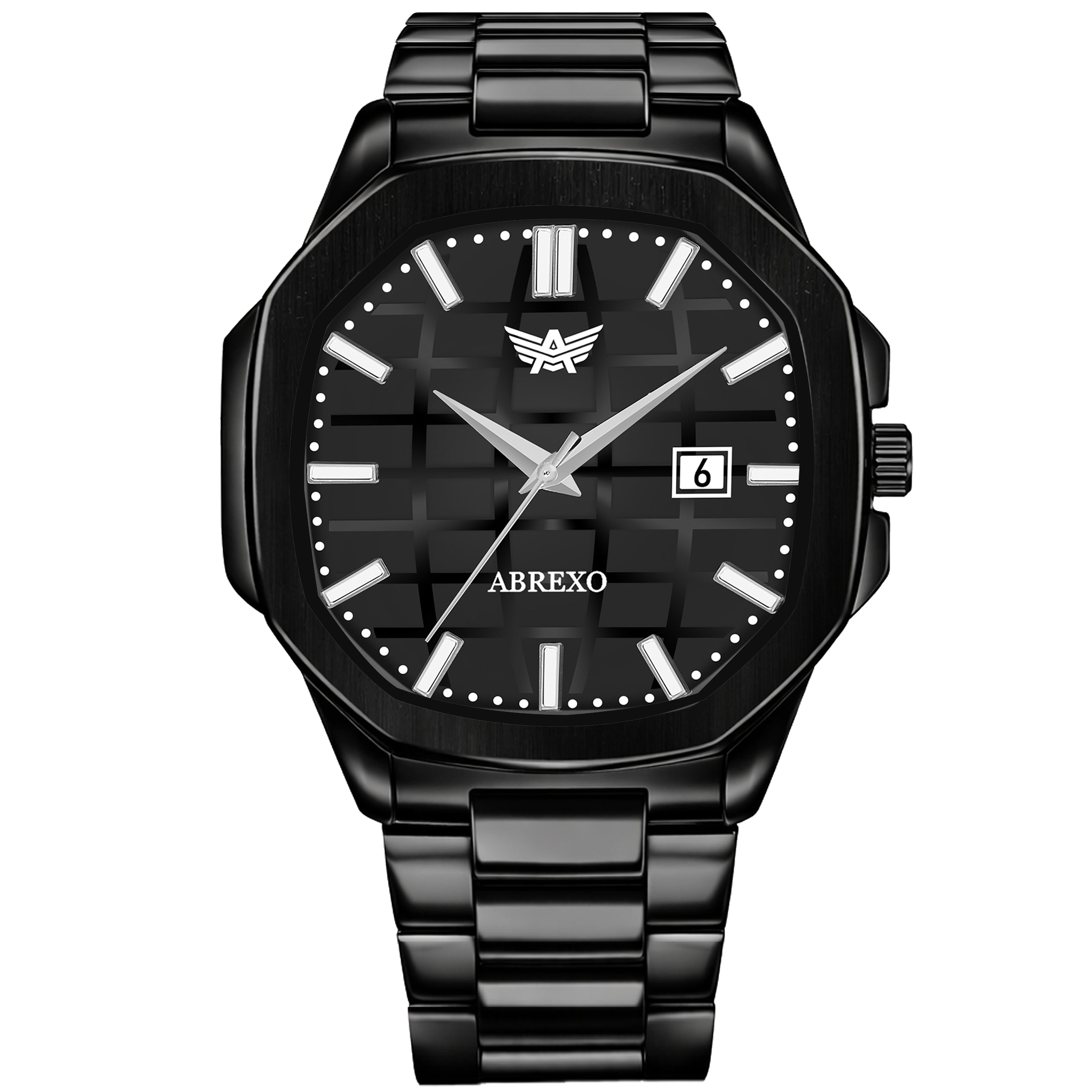 ABREXO, PHANTOM Series Analog Watch For Men (Quartz, Stainless Steel, Black)