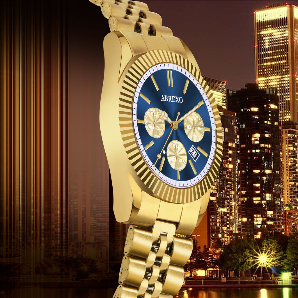 ABREXO BUSINESS CLASS Series Analog Watch For Men (Quartz, Stainless Steel)