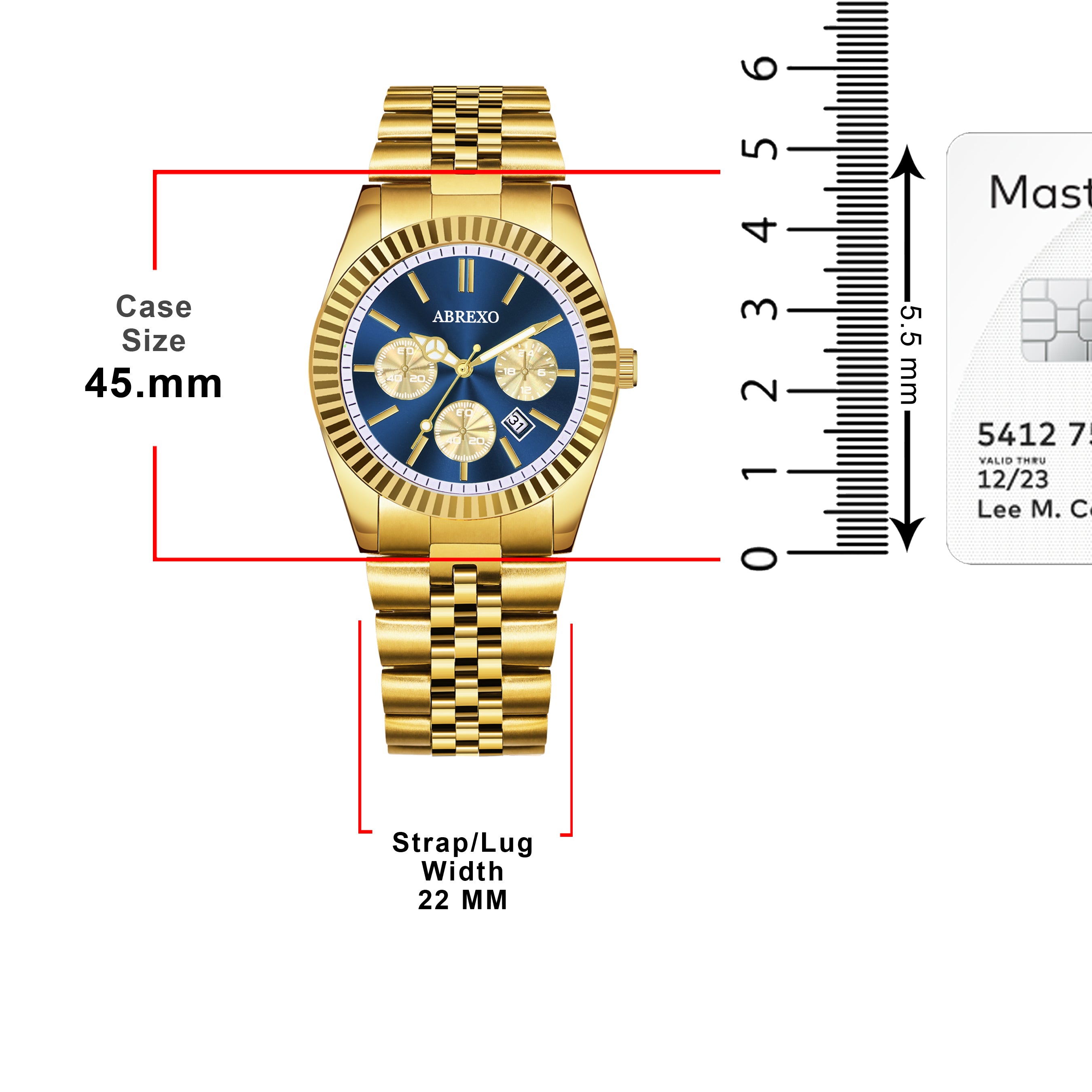 ABREXO BUSINESS CLASS Series Analog Watch For Men (Quartz, Stainless Steel)