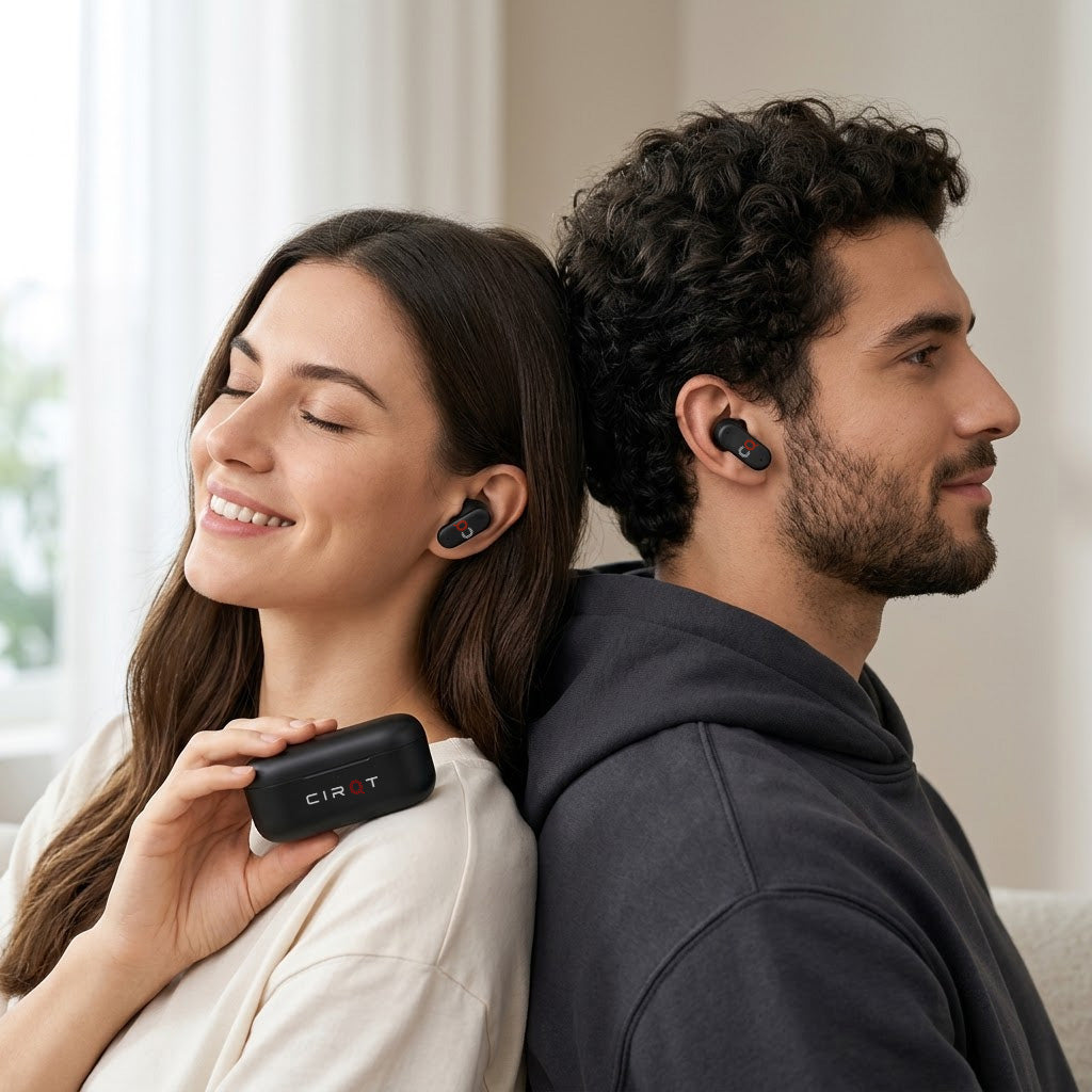 TWS Wireless Bluetooth Earbuds with Digital Battery Display & Charging Case