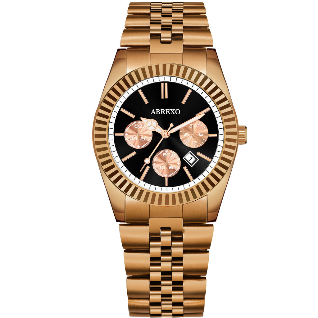 ABREXO BUSINESS CLASS Series Analog Watch For Men (Quartz, Stainless Steel)