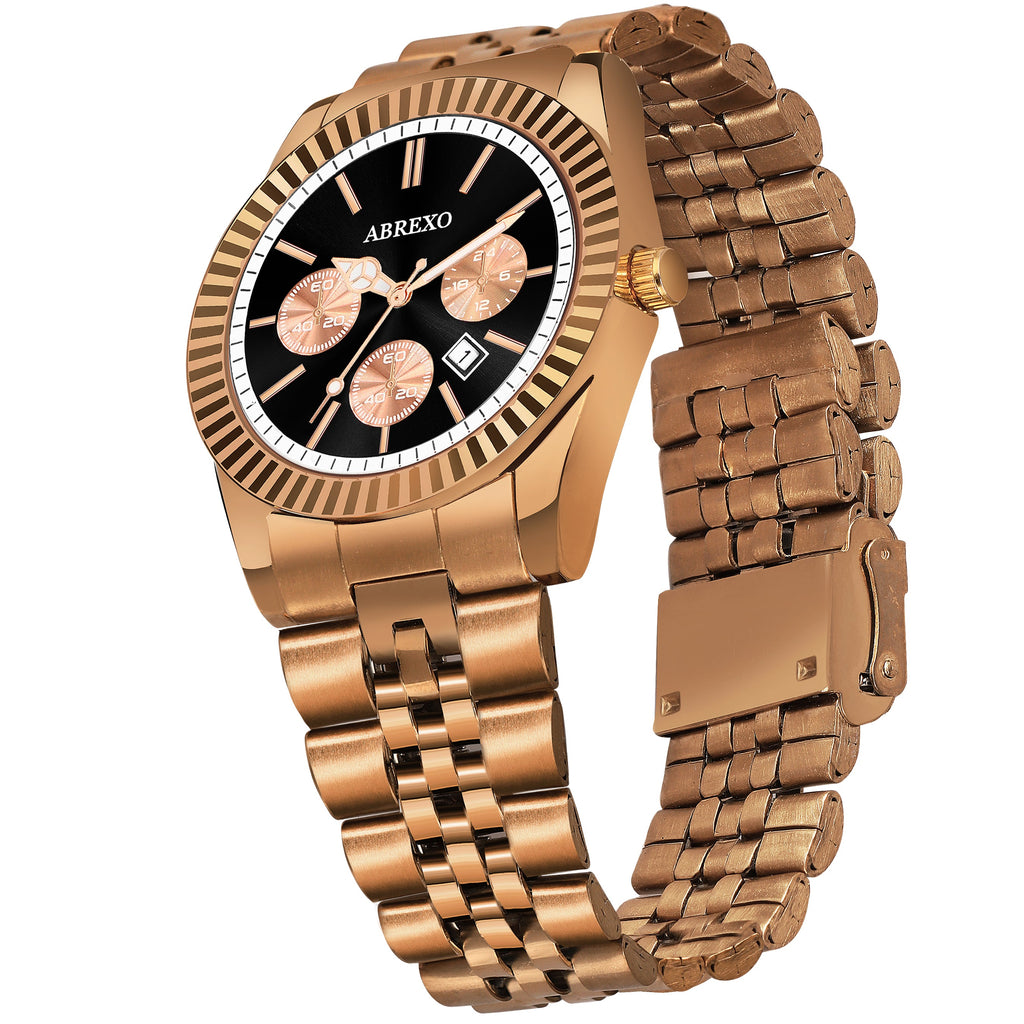 ABREXO BUSINESS CLASS Series Analog Watch For Men (Quartz, Stainless Steel)
