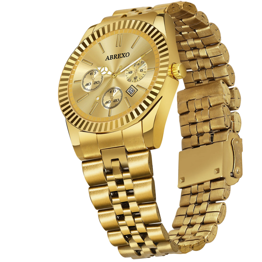 ABREXO BUSINESS CLASS Series Analog Watch For Men (Quartz, Stainless Steel)