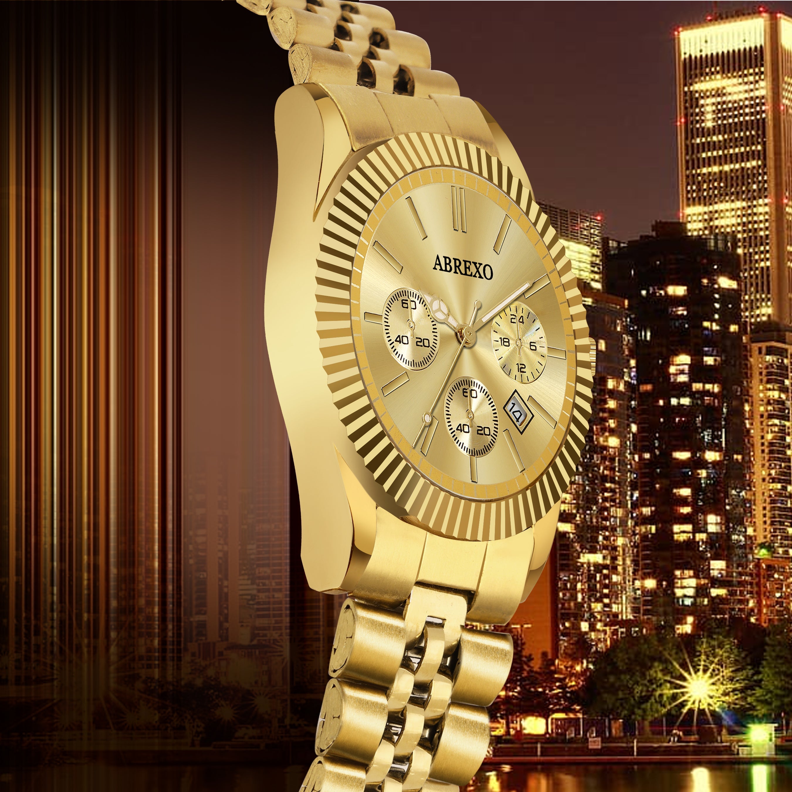 ABREXO BUSINESS CLASS Series Analog Watch For Men (Quartz, Stainless Steel)