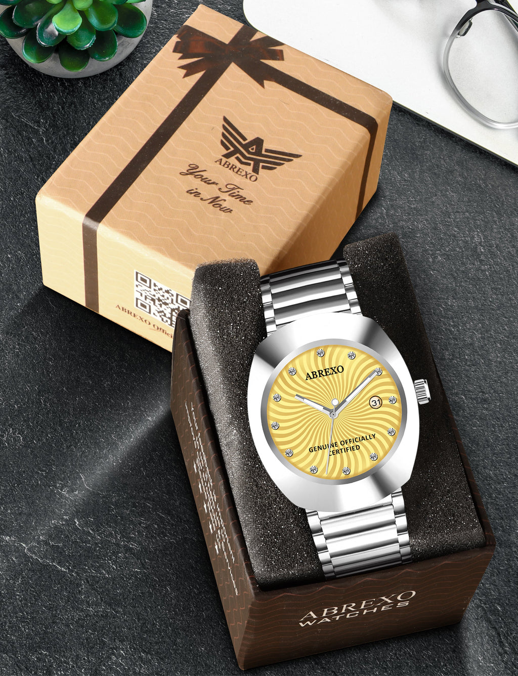 ABREXO CALI CARTEL Series Analog Watch For Men (Quartz, Stainless Steel)