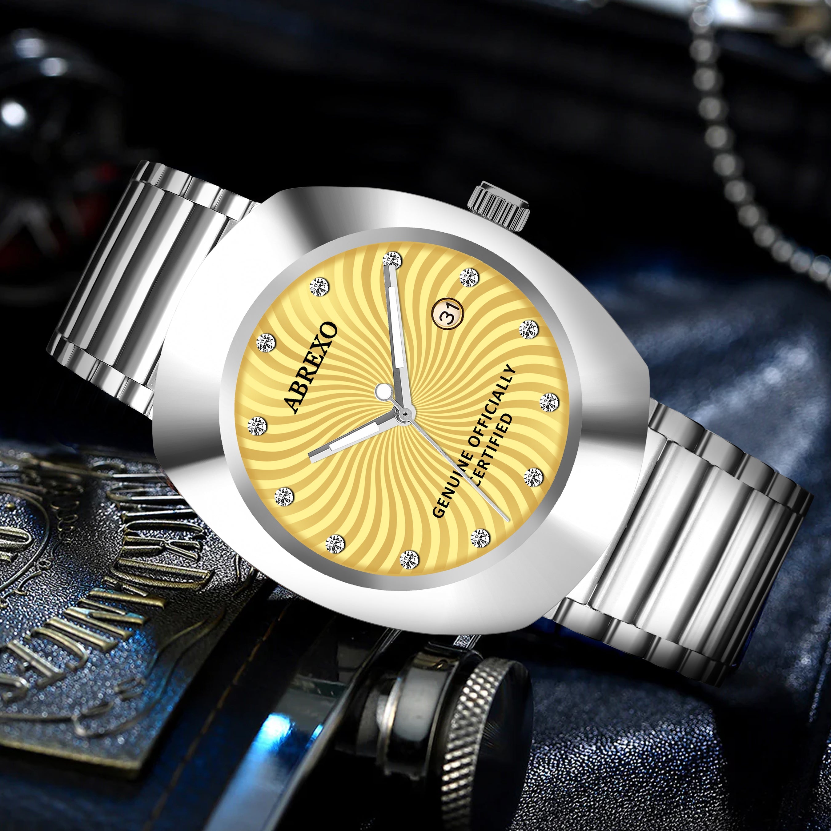ABREXO CALI CARTEL Series Analog Watch For Men (Quartz, Stainless Steel)