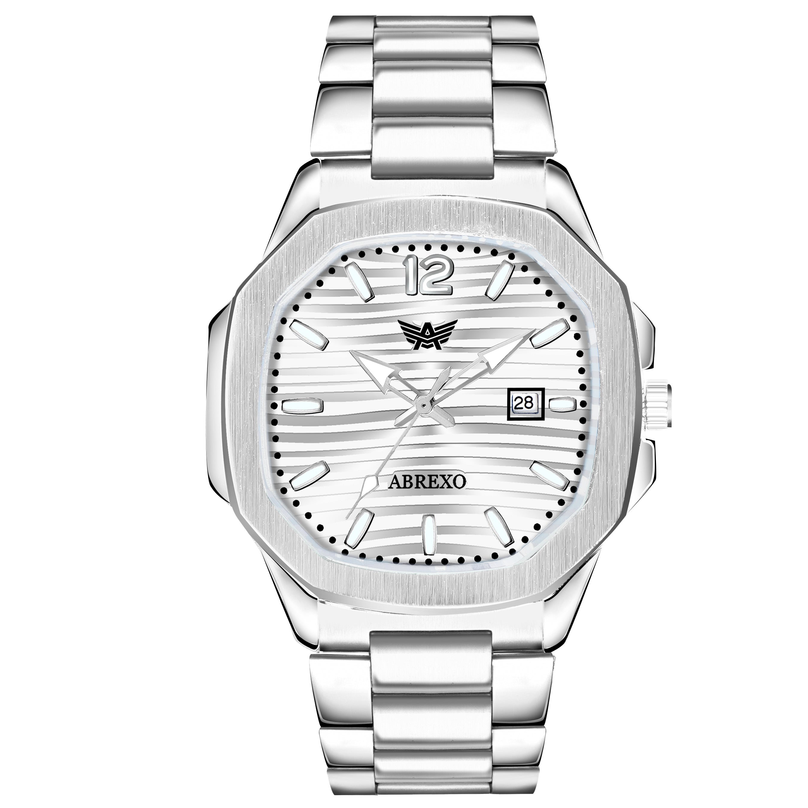ABREXO, Nautilus Series Tiffany Blue Dial (Quartz, Analog Watch, Date Working, Silver)
