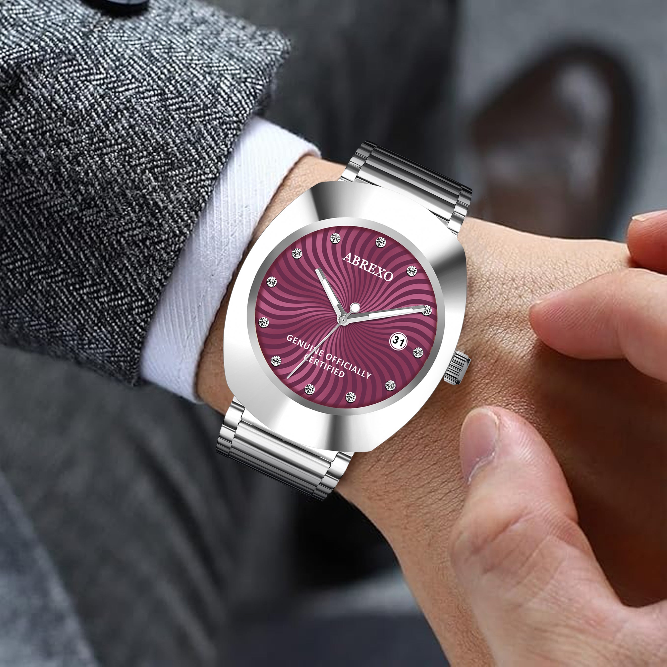 ABREXO CALI CARTEL Series Analog Watch For Men (Quartz, Stainless Steel)