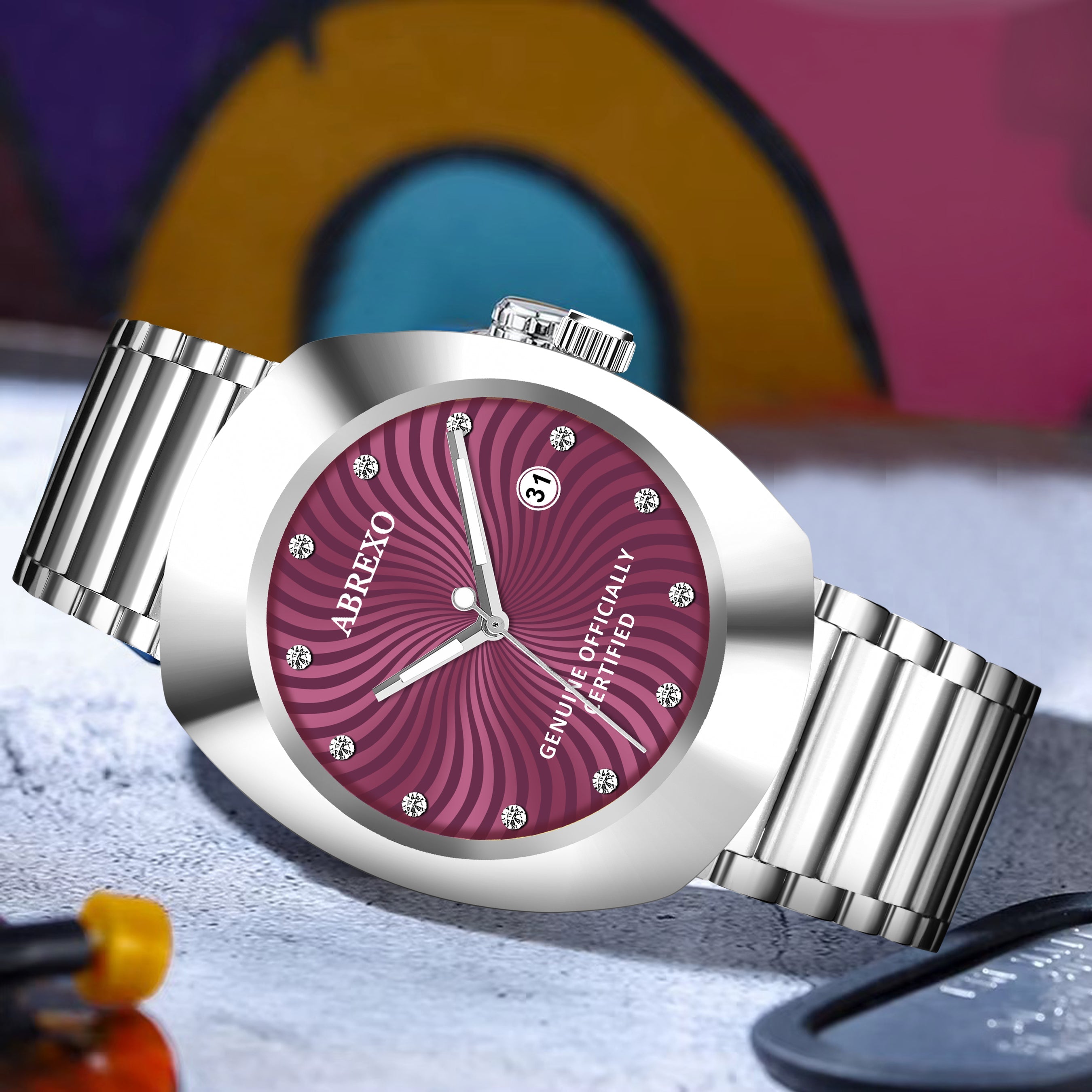 ABREXO CALI CARTEL Series Analog Watch For Men (Quartz, Stainless Steel)