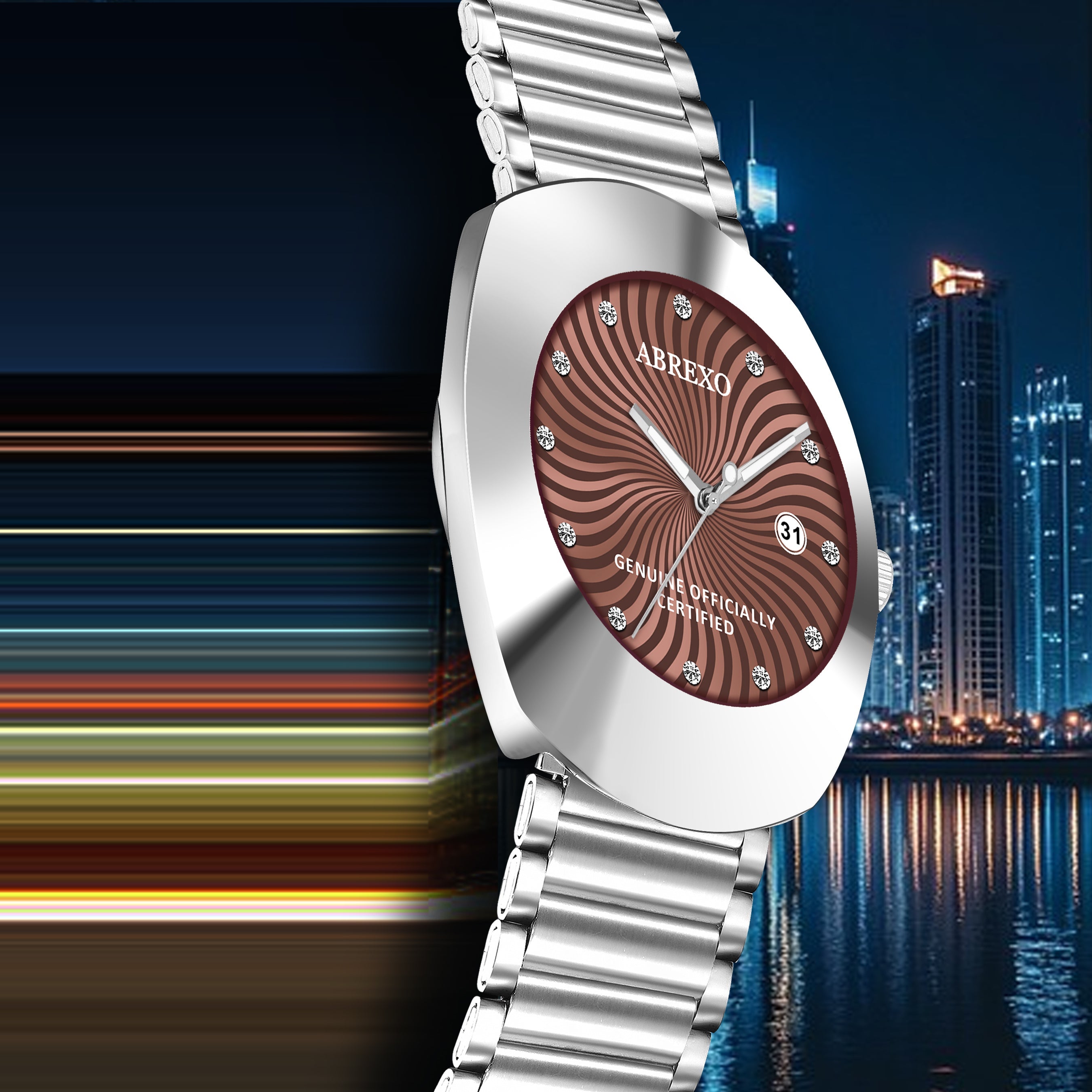 ABREXO CALI CARTEL Series Analog Watch For Men (Quartz, Stainless Steel)