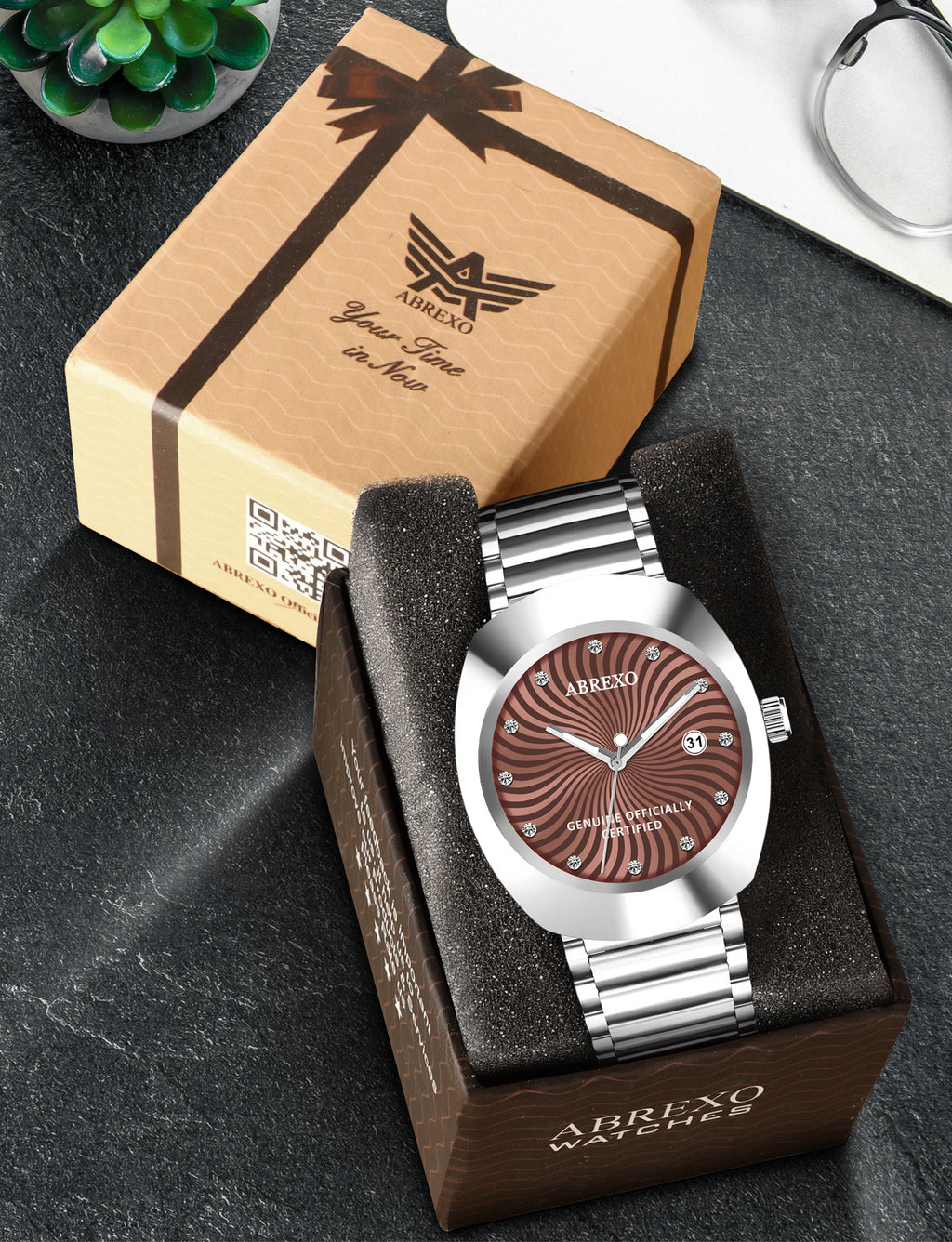 ABREXO CALI CARTEL Series Analog Watch For Men (Quartz, Stainless Steel)