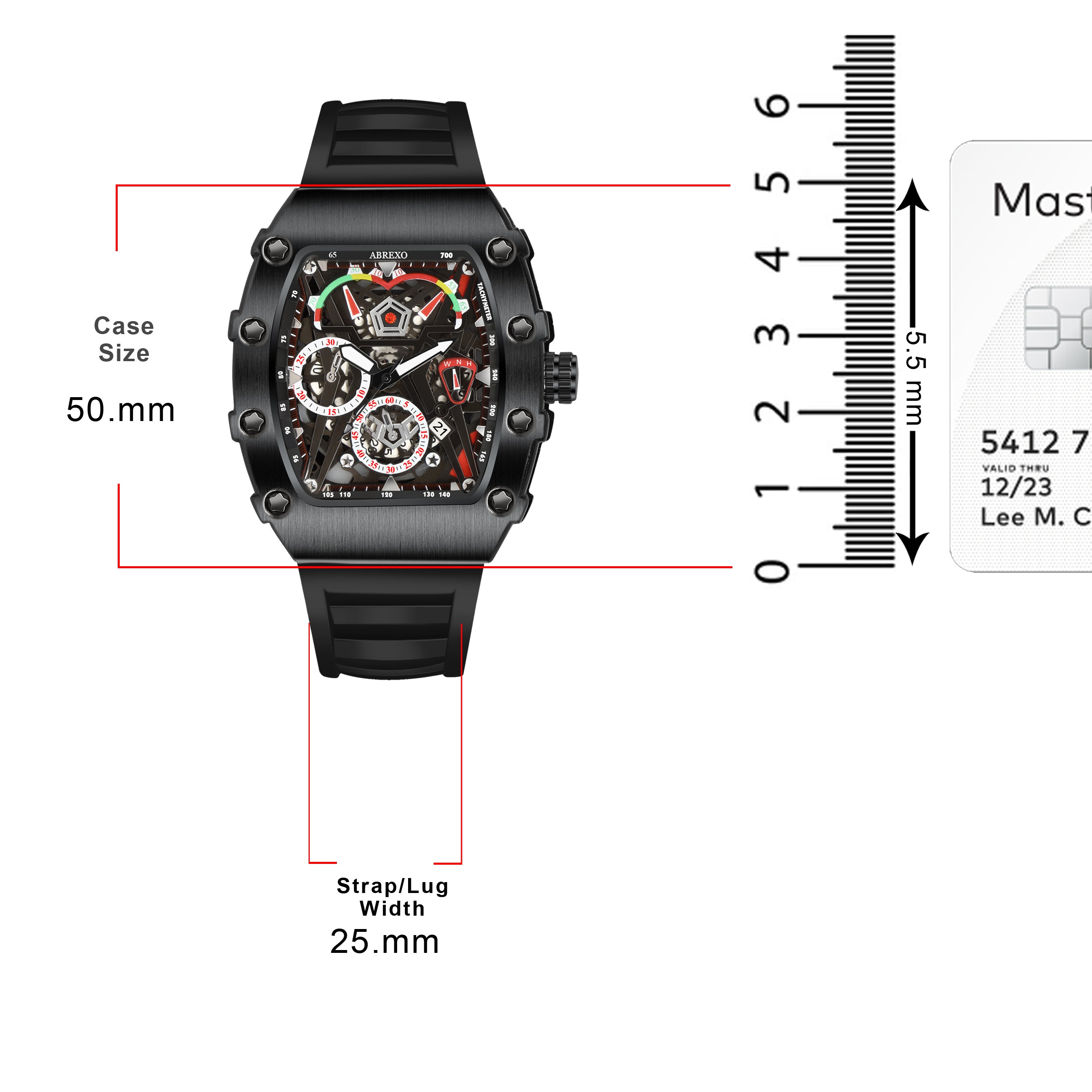 ABREXO Limitless Series Premium Analog Watch For Men(Quartz, Silicone Strap, Tonneu)