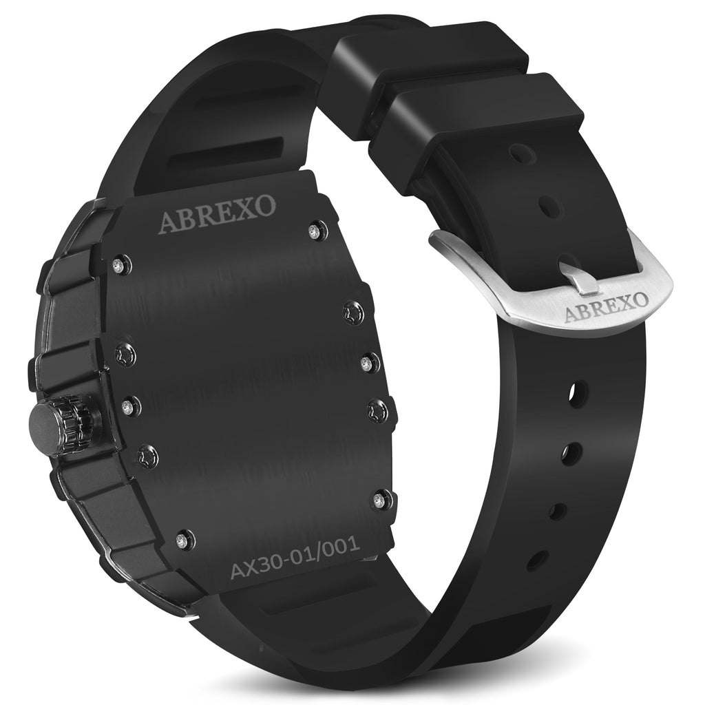 ABREXO Limitless Series Premium Analog Watch For Men(Quartz, Silicone Strap, Tonneu)