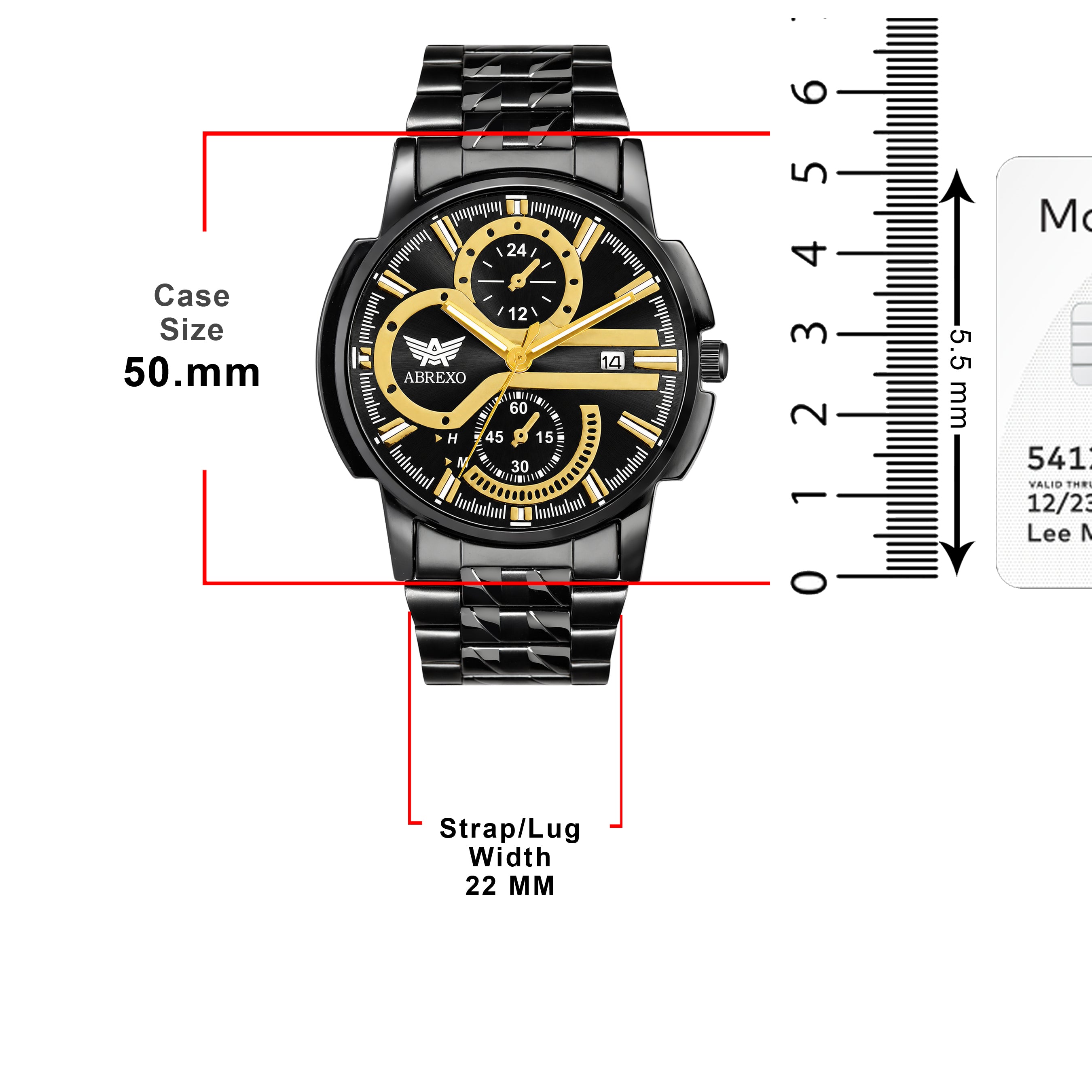 ABREXO BANDITS  Series Analog Watch For Men (Quartz, Stainless Steel)