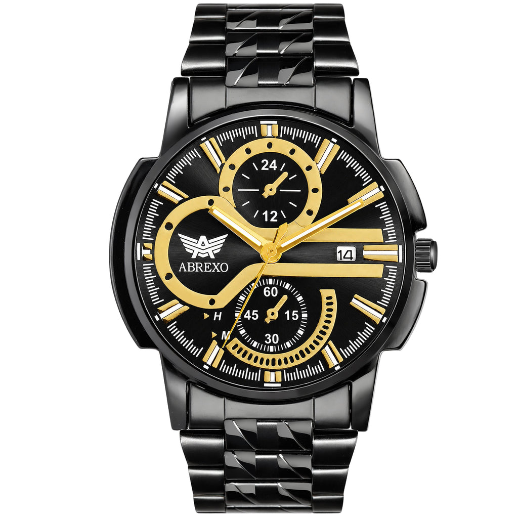 ABREXO BANDITS  Series Analog Watch For Men (Quartz, Stainless Steel)