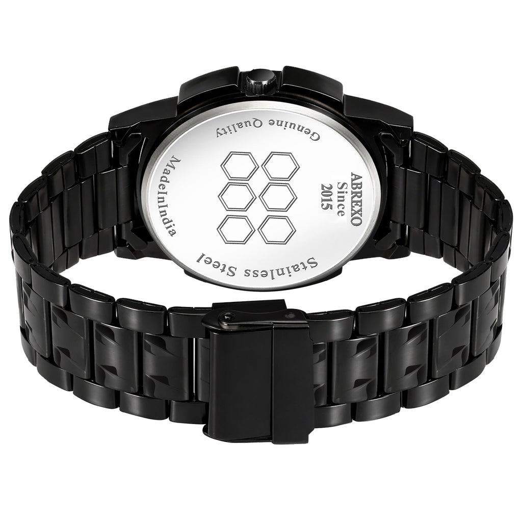 ABREXO BANDITS  Series Analog Watch For Men (Quartz, Stainless Steel)