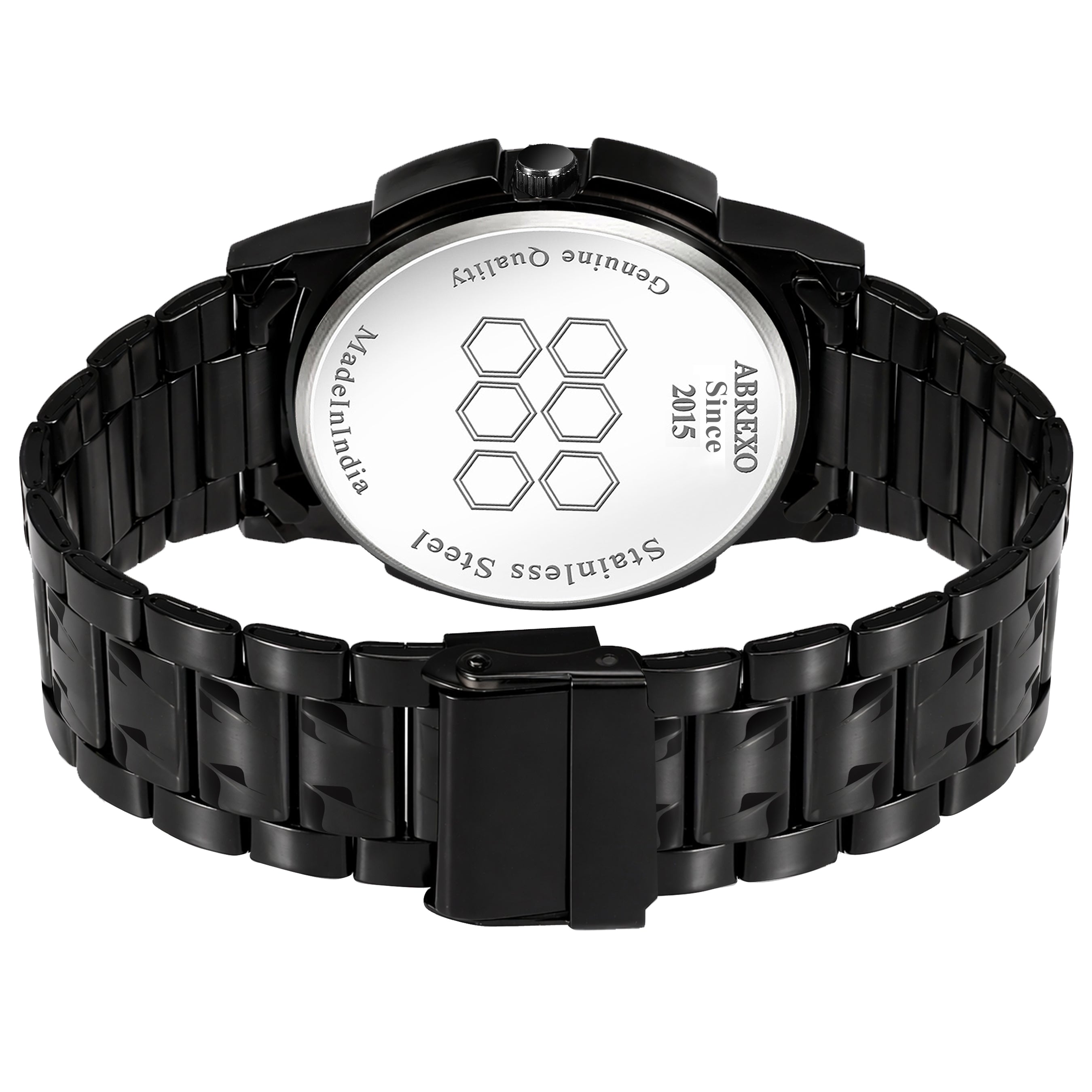 ABREXO BANDITS  Series Analog Watch For Men (Quartz, Stainless Steel)