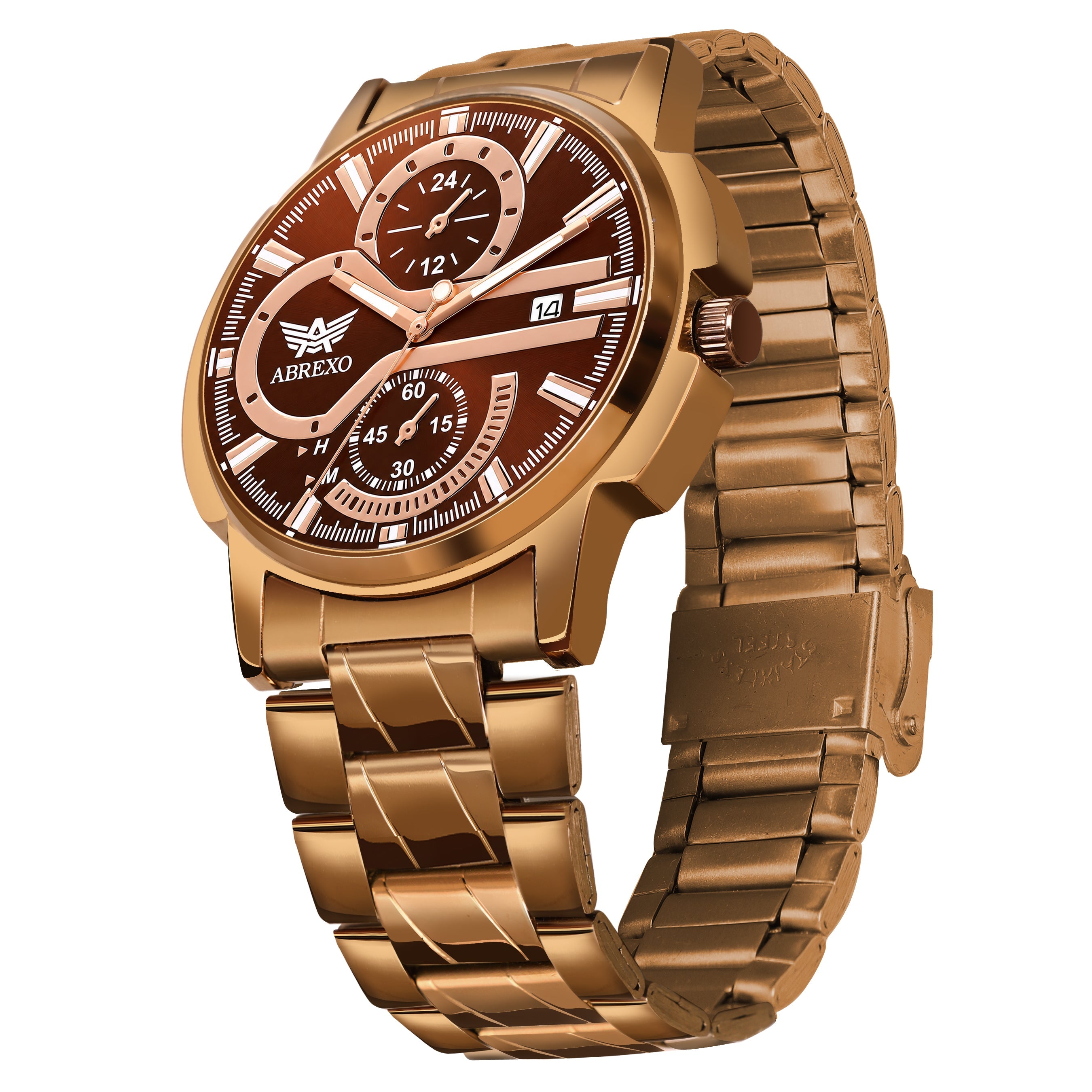ABREXO BANDITS  Series Analog Watch For Men (Quartz, Stainless Steel)