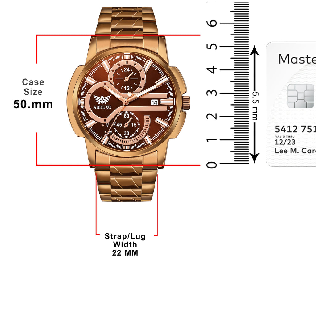 ABREXO BANDITS  Series Analog Watch For Men (Quartz, Stainless Steel)