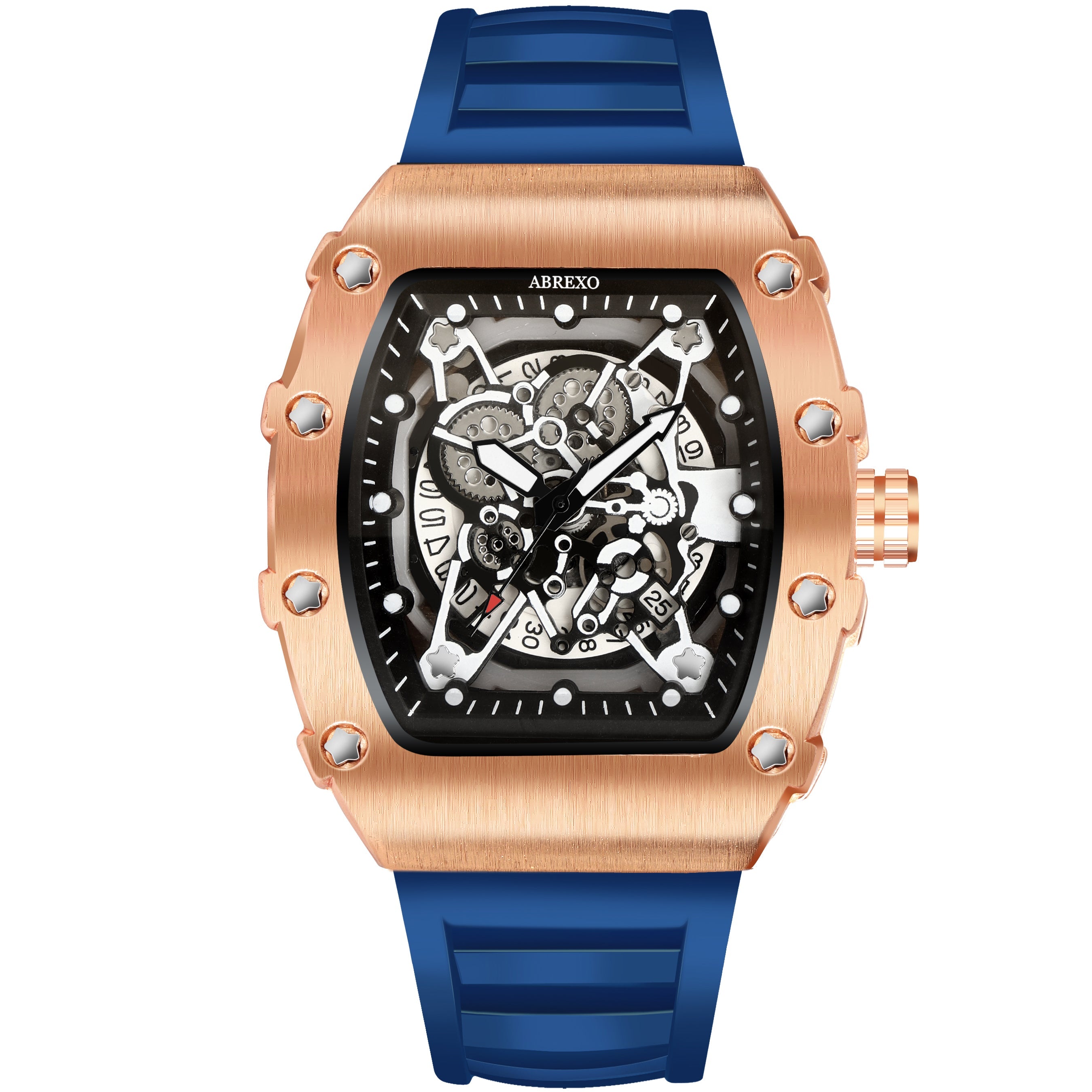 ABREXO Limitless Series Premium Analog Watch For Men(Quartz, Silicone Strap, Tonneu)